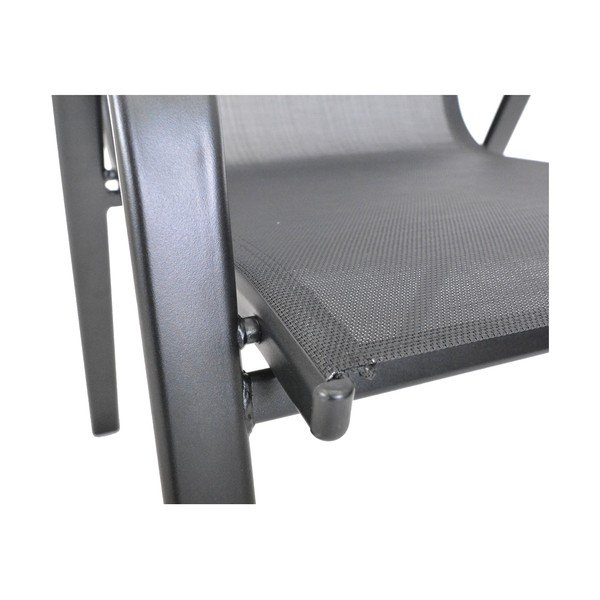 Melns metāla dārza krēsls Sofie – Rojaplast-image-2