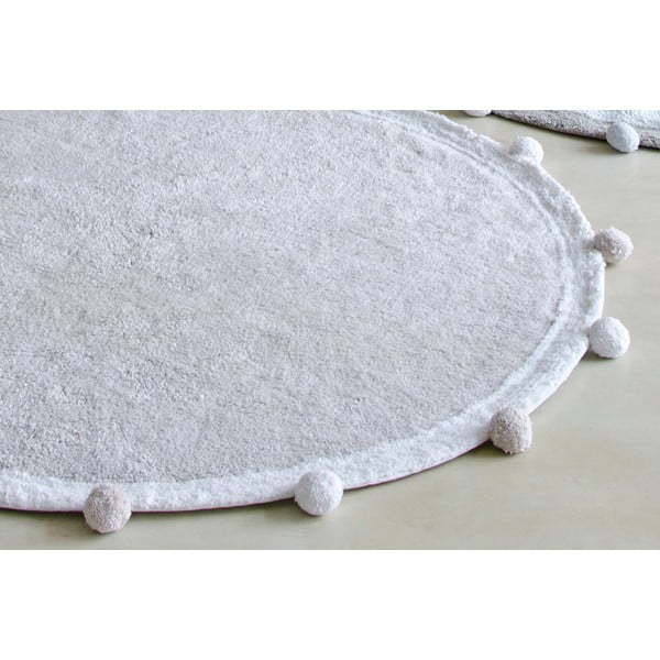 Gaiši pelēks mazgājams/ar rokām darināts kokvilnas bērnu paklājs ø120 cm Bubbly – Lorena Canals-image-4