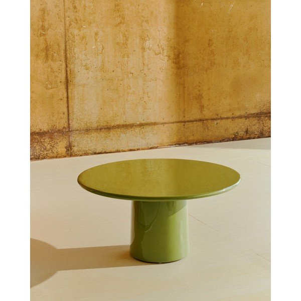 Betona apaļš dārza kafijas galdiņš ø 85 cm Albanella – Kave Home-image-1