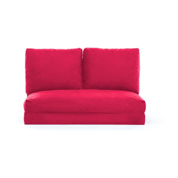 Sarkans/rozā izvelkamais dīvāns 120 cm Taida – Artie