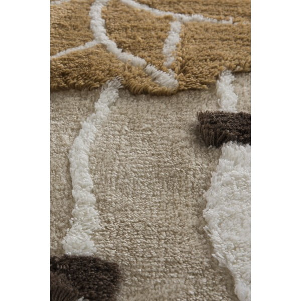 Gaiši brūni vannas istabas paklājiņi (3 gab.) 100x60 cm Ruya – Foutastic-image-4