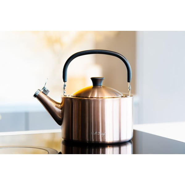 Vara krāsas nerūsējošā tērauda tējkanna 1,5 l Diamante – Vialli Design-image-1