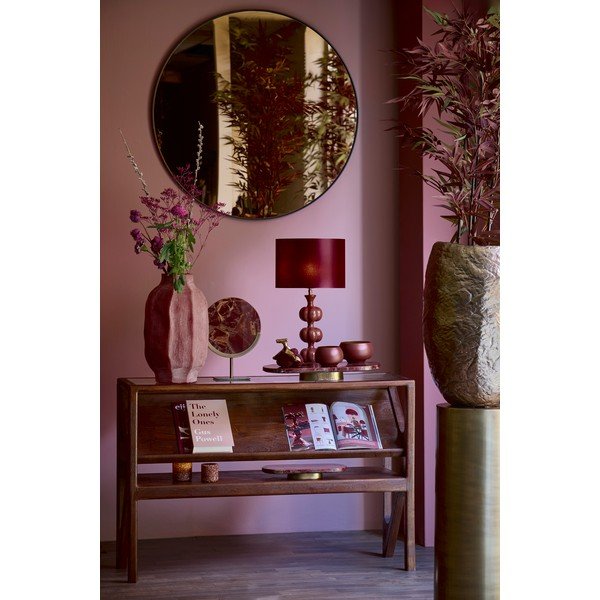 Dabīga toņa konsoles galds ar stikla galda virsmu 41x119 cm Yuki – Light & Living-image-2