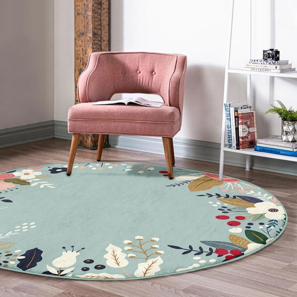 Mazgājams robotu putekļu sūcējiem piemērots apaļš paklājs ø 100 cm Comfort – Mila Home-image-4