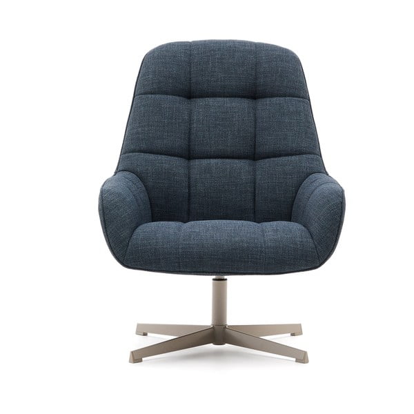 Dūmakaini zils grozāms atpūtas krēsls Jaspe – Kave Home-image-2