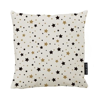 Kokvilnas Ziemassvētku spilvens Butter Kings Golden Stars, 45 x 45 cm