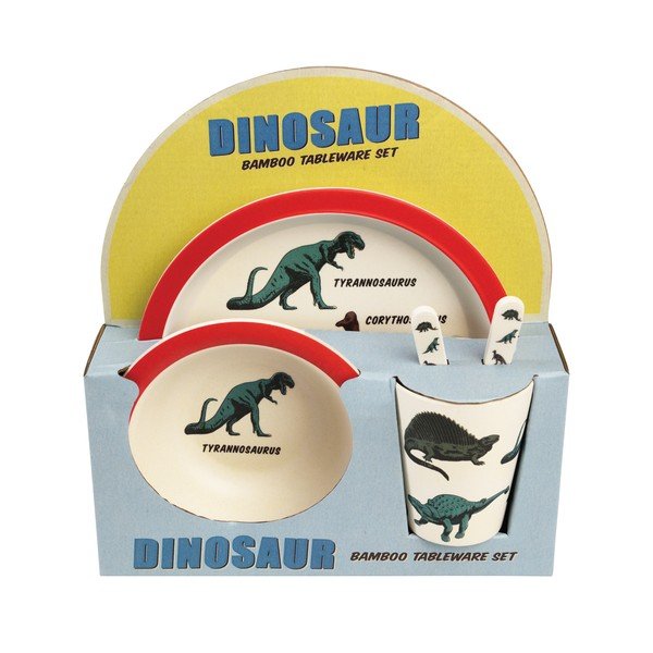 Bērnu trauku komplekts ar dinozauriem Rex London, 5 gab.