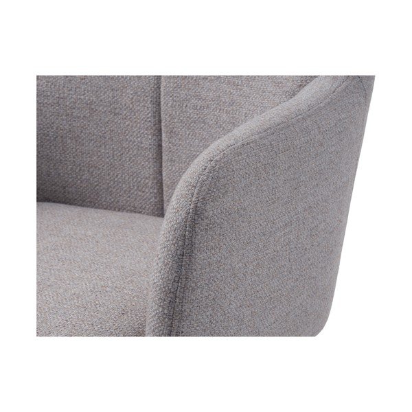 Gaiši pelēks grozāms relaksējošs atpūtas krēsls Manning – Unique Furniture-image-1