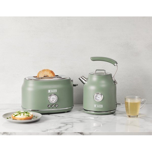 Zaļa nerūsējošā tērauda elektriskā tējkanna 1,7 l Dorset – Haden-image-3