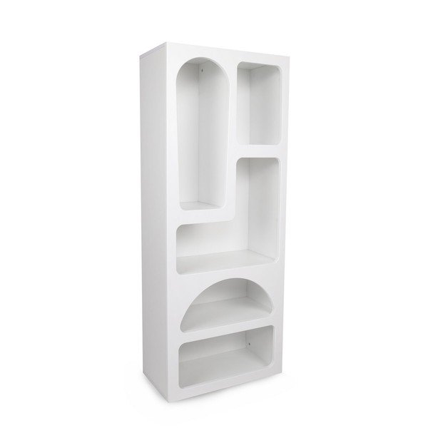 Balts grāmatplaukts 60x150 cm Lorin – Kalune Design-image-2