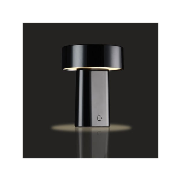 Melna plastmasas LED galda lampa (augstums 18 cm) Oblong – Zone-image-2