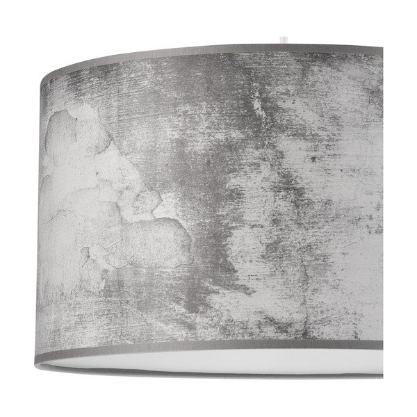 Pelēka piekaramā lampa ar auduma abažūru ø 35 cm Print – LAMKUR-image-3