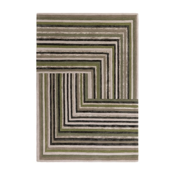 Zaļš vilnas paklājs 120x170 cm Network Forest – Asiatic Carpets