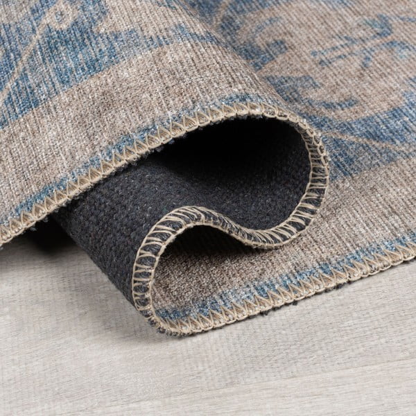 Zils mazgājams paklājs 152x230 cm Orelia Global – Flair Rugs-image-2