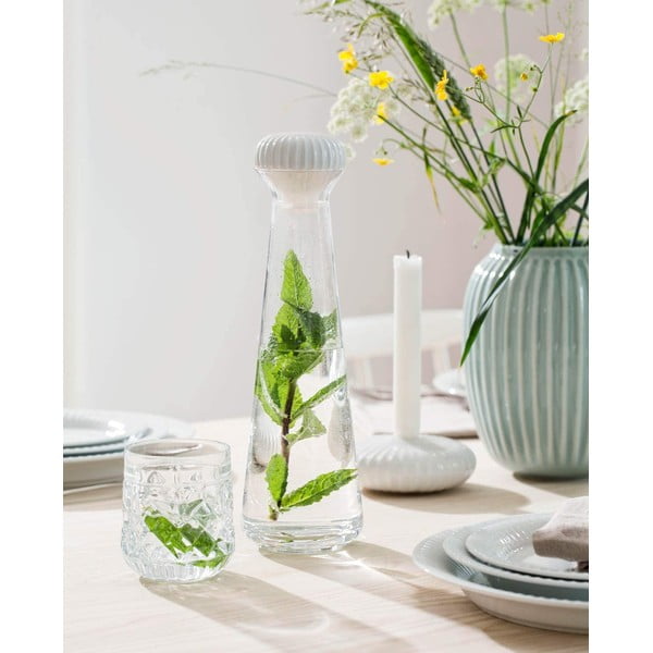 Piparmētru zaļa keramikas vāze Kähler Design Hammershoi, augstums 20 cm-image-1