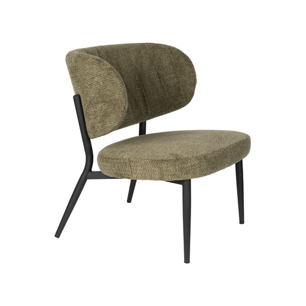 Zaļš atpūtas krēsls Sanne – White Label