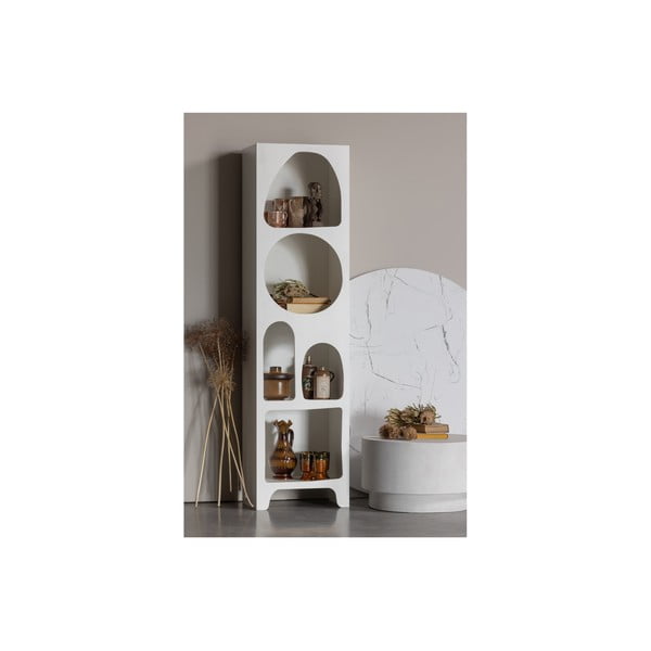 Balts grāmatplaukts 48x180 cm Caz – WOOOD-image-3