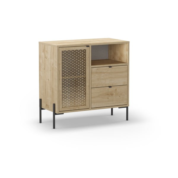 Dabīga toņa skapītis ar ozolkoka imitāciju 80x80 cm Inca – Marckeric-image-2