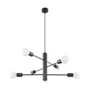 Melna griestu lampa Sollux Donato 6