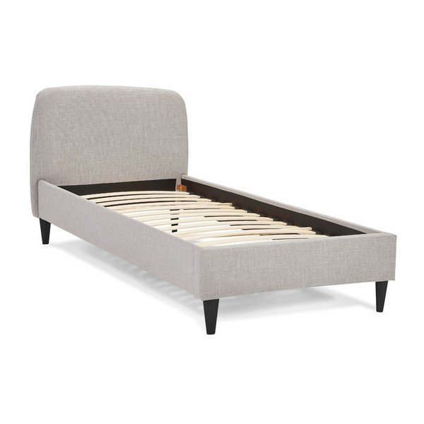 Pelēka mīksta gulta ar režģi 90x200 cm Drome – Kokoon-image-2