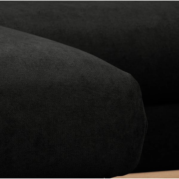 Melns stūra dīvāns (labais stūris) Beata – Ropez-image-1