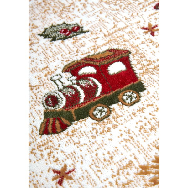 Sarkans apaļš paklājs ar Ziemassvētku motīvu no kokvilnas maisījuma ø 160 cm Toy's Delight Red Christmas – Villeroy&Boch-image-4