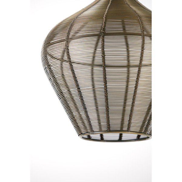 Bronzas krāsas metāla piekaramā lampa ø 27 cm Alvaro – Light & Living-image-3