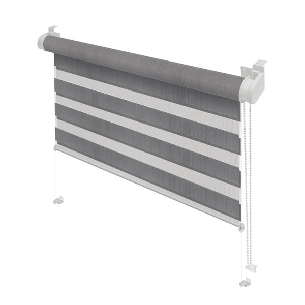 Pelēka dienas un nakts žalūzija 80x150 cm Zebra – Gardinia-image-1