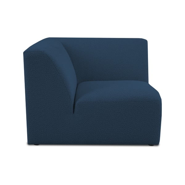 Tumši zils modulārais dīvāns no buklē auduma (ar maināmu stūri) Roxy – Scandic