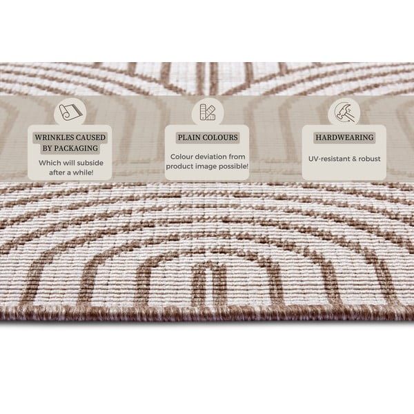 Brūns āra paklājs 80x150 cm Pangli Linen – Hanse Home-image-4