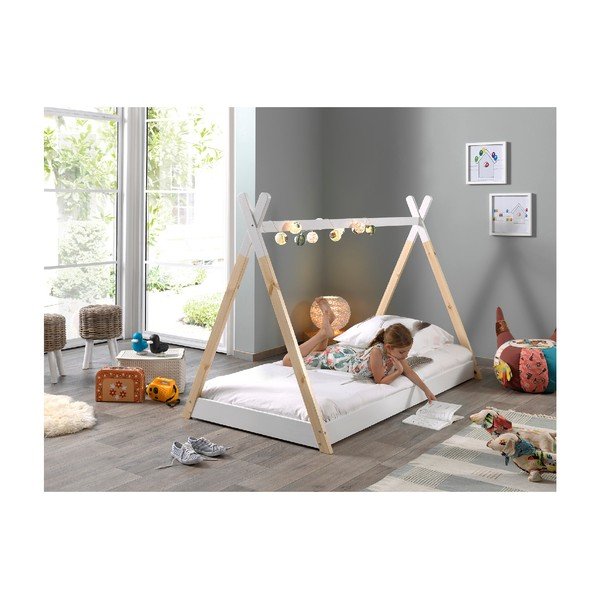 Balta bērnu gulta Vipack Tipi, 90 x 200 cm-image-1