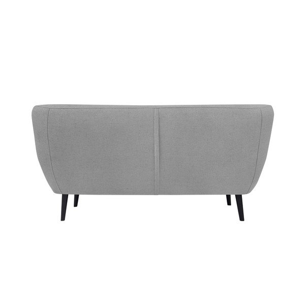 Gaiši pelēks divvietīgs dīvāns ar brūnām kājām Mazzini Sofas Piemont-image-3