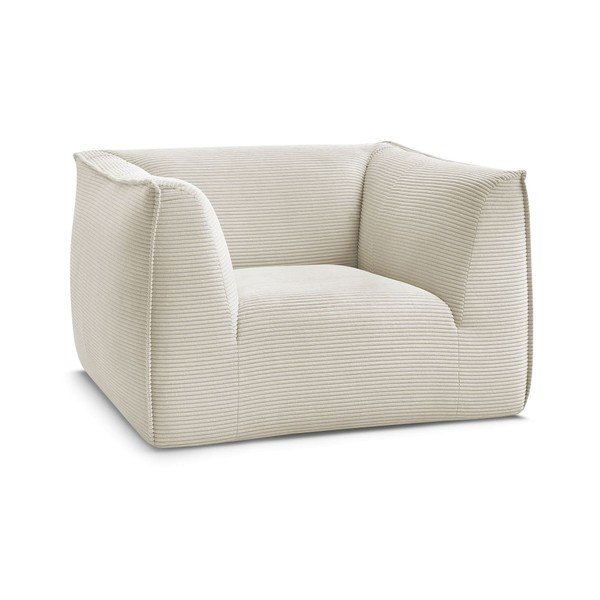 Bēšs velveta atpūtas krēsls Giorgia – Bobochic Paris