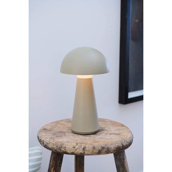 Pelēka LED galda lampa ar tālvadību (augstums 28 cm) Sam – Sirius-image-1