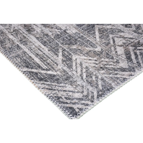 Pelēks mazgājams paklājs 80x50 cm – Vitaus-image-2