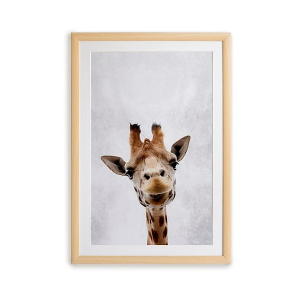Sienas glezna rāmī Surdic Giraffe, 30 x 40 cm