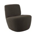 Pelēks/brūns atpūtas krēsls no buklē auduma Ada – Leitmotiv