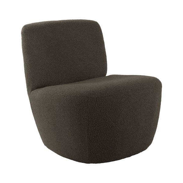 Pelēks/brūns atpūtas krēsls no buklē auduma Ada – Leitmotiv