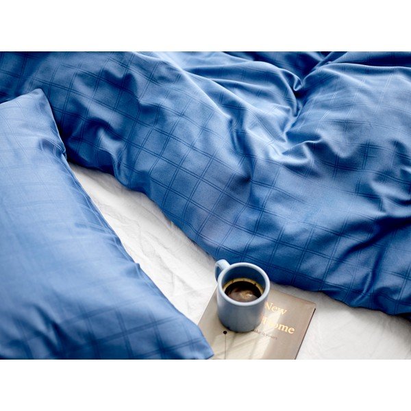 Zila damasta gultas veļa 140x200 cm Clear – Södahl-image-3