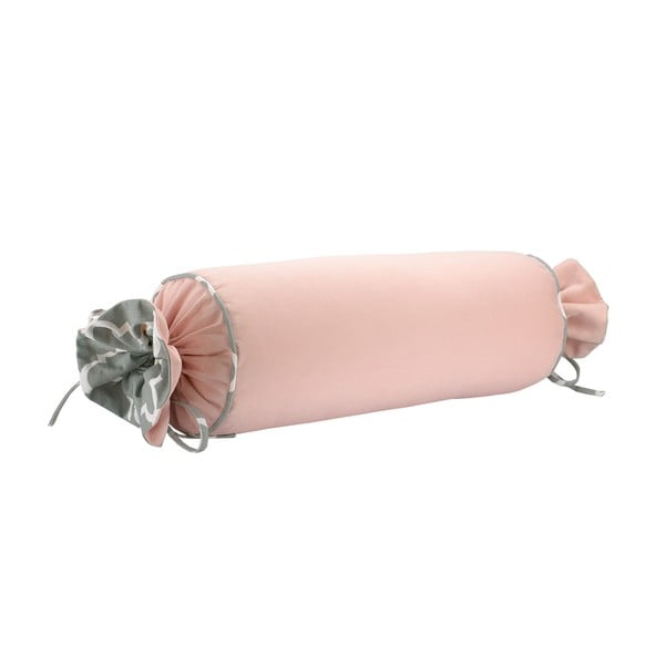 Rozā spilvendrāna WeLoveBeds Rose Quarz Candy, ⌀ 20 x 58 cm-image-1