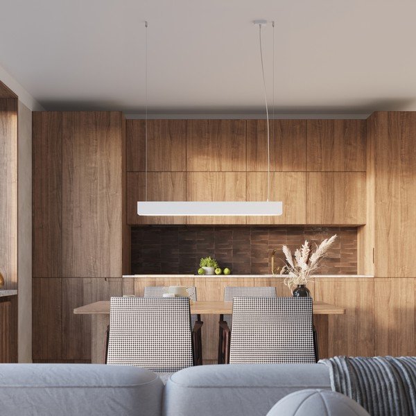 Balta metāla LED piekaramā lampa Nebula – Sollux-image-3