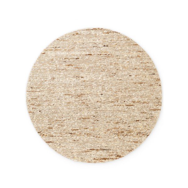 Bēšs ar rokām darināts vilnas apaļš paklājs ø 200 cm Bexley Woolwich – Ted Baker-image-4