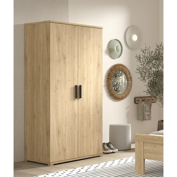 Dabīga toņa bērnu drēbju skapis 100x199x59 cm Sam – Vipack-image-1