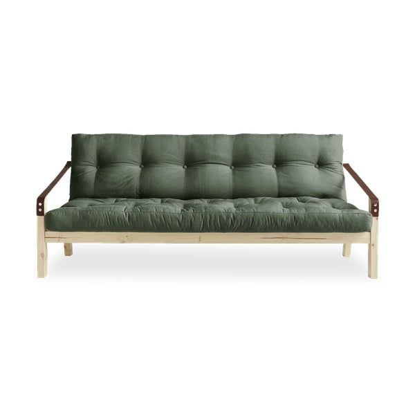 Izvelkamais dīvāns Karup Design Poetry Natural Clear/Olive Green