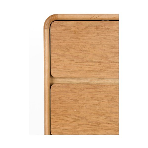 Dabīga toņa oša masīvkoka kumode 45x112x40 cm Rise – Zuiver-image-4