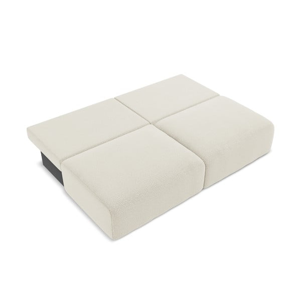 Krēmkrāsas salokāms/ar uzglabāšanas vietu dīvāns 216 cm Kalena – Makamii-image-4