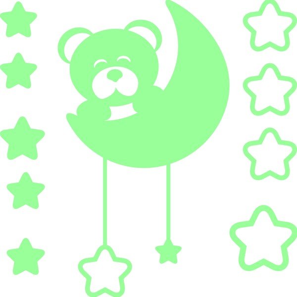 Spīdoša uzlīme Fanastick Teddy Bear-image-2