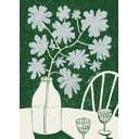 Plakāts 30x40 cm Blue Flowers & Red Wine – Anouk van Cleef – The Poster Club