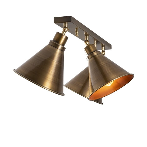 Bronzas krāsas griestu lampa ar metāla abažūru ø 20 cm Tramino – Opviq lights-image-2