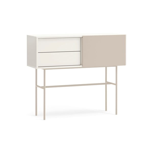 Bēšs/krēmkrāsas konsoles galds 35x110 cm Nube – Teulat-image-3